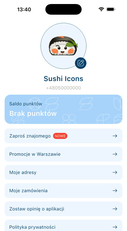 Kliknij „Zaproś znajomego” w profilu aplikacji