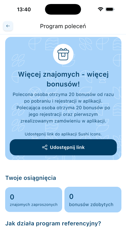 Kliknij przycisk „Udostępnij link”